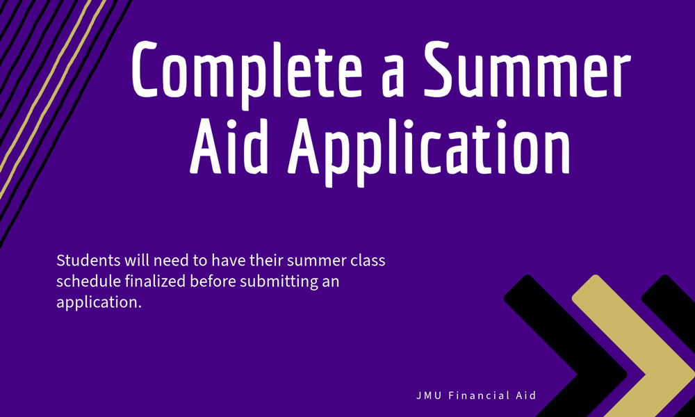 Summer Financial Aid Information